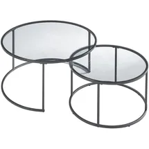 [en.casa] Kokkola Grau Metall 60 x 60 x 39 cm