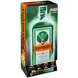 Jägermeister – 60 x 0,02 l Mini Meister Shots Premium Kräuterlikör 35% Vol. – 56 erlesene Kräuter – Kalt mazeriertes Elixier – Im Eichenfass gelagert – Das Original aus Wolfenbüttel