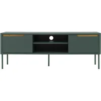 Tenzo Switch Fernsehtisch Metall/Holzwerkstoff 141,5x39x51 cm - Schwarz