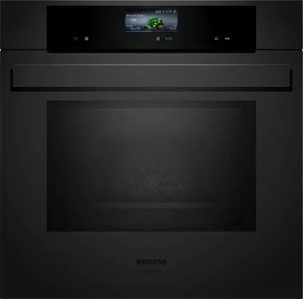 Siemens HM976GMM1 iQ700, Einbau-Backofen mit Mikrowellenfunktion, 60 x 60 cm, Matt schwarz - StudioLine