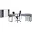 MID.YOU Büro Office Edition Set 2 Grau/Weiß