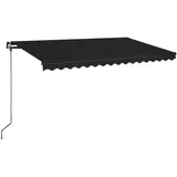vidaXL Gelenkarmmarkise 400 x 350 cm anthrazit 3069179