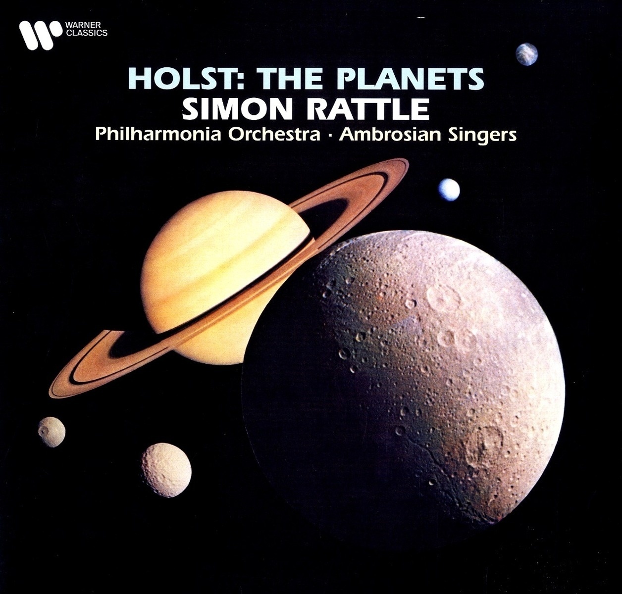 The Planets - Simon Rattle  Pol  The Ambrosian Singers. (LP)