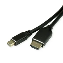 Bachmann Mini DisplayPort zu HDMI Kabel 1,5m Schwarz