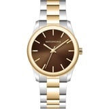 Watchpeople Quarzuhr BS Audrey WP BSL024-01, flach, schlicht, bunt, bicolor