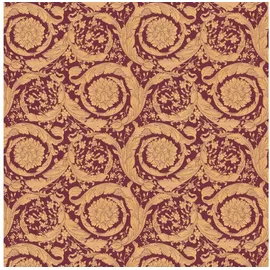 Profhome - Exklusive Luxus Tapete 366927 Vliestapete Strukturiert Im Barock-stil Glänzend Rot Gold Braun 7,035 M2