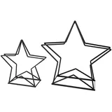 Lex Brennholz-Stapelregal 2er Set Metall schwarz