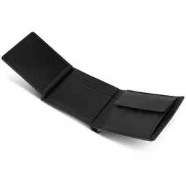 Redolz Leather Essentials Wallet Side Flap 8CC Herren Geldbörse schwarz