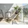 Beliani Avellino Liegestuhl 59 x 59 x 108 cm grau klappbar