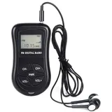 Tragbares Mini-ukw-radio, Digital Abgestimmter Walkman-transistor-konferenzempfänger Mit Stereo-lcd-display Und Kopfhörer, Kleines Taschenradio Mit Aaa-batteriebetrieb Zum Gehen/laufen