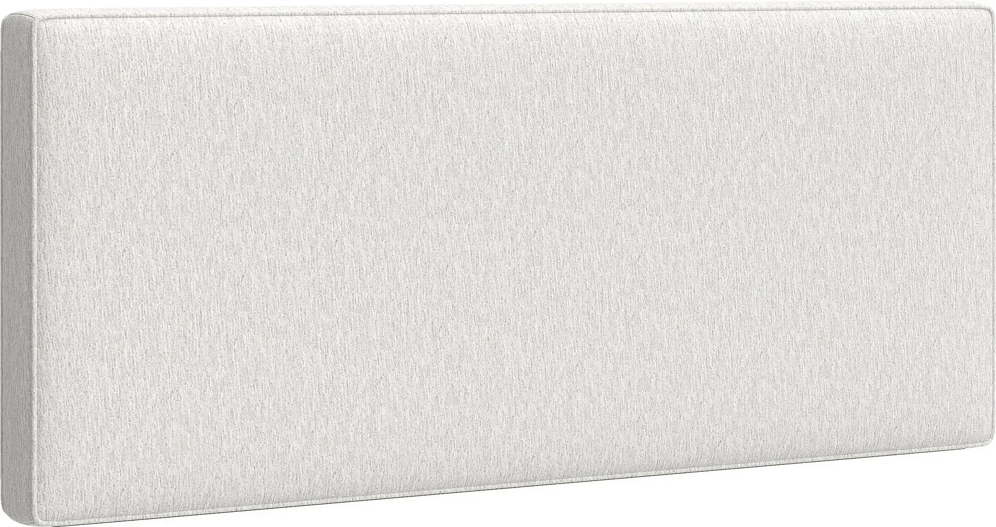 HOMCOM Wand-Kopfteil in Leinenoptik, 140 x 60 cm, gepolstertes, hängendes Kopfteil für das Schlafzimmer, Rahmen aus Eukalyptusholz, einfache Montage, creme   Aosom