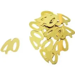 Konfetti Zahl 40 gold 44005 10gr 40