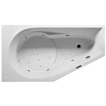 Riho Yukon Eck-Badewanne, mit Bliss-System, Einbau, 1-Sitzer, 160x90x48cm, 175 Liter, weiß, B009011005, Ausführung: Version rechts