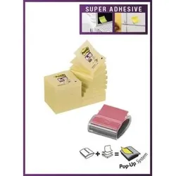 Haftnotiz Super Sticky, Z-Notes Promotion, 76 x 76mm, lultrablau, -gelb