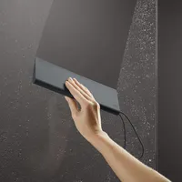 Keuco Universal Duschabzieher mit Wandhalterung grau