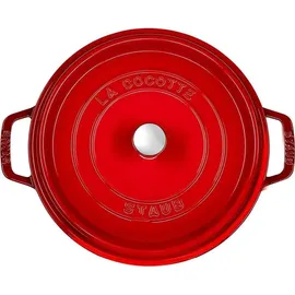 Staub Cocotte 26 cm rund kirschrot