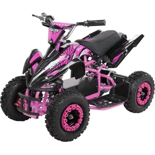 ACTIONBIKES MOTORS Elektro Quad Miniquad Kinder Racer 1000 Watt Pocket Kinderquad Pocketbike ATV (Schwarz/Pink)