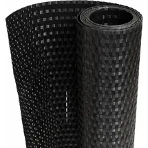 vidaXL Balkonverkleidung 400 x 90 cm Schwarz Rattan
