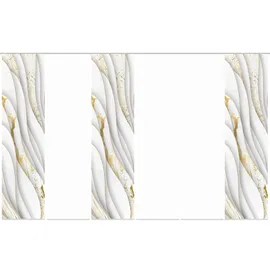 HOME WOHNIDEEN Schiebegardine HOME WOHNIDEEN "GULDO" Gr. 1, gold (goldfarben), B:60cm H:245cm, Polyester, Gardinen, Schiebevorhang Digi 6er Set GULDO