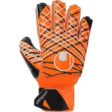 Uhlsport Soft Resist+ Flex Frame Torwarthandschuhe mit Fingerschutz fluo orange/weiß/schwarz 11