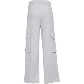 hummel Verstellbare Taille Hose hmlJR Loose Wide Leg Cargo Jogginghose Kinder 2010 - light grey melange 140