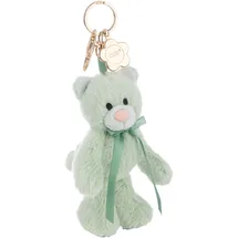 NICI "Classic Bear, Katze Felli, mint, 13 cm", grün Plüschfiguren, KinderB:8cm H:13cm L:7cm, Plüsch, Polyester, mit Charm, B:8cm H:13cm L:7cm
