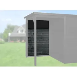 Weka Rückwand für Anbau 150 cm für Designhaus 172 „wekaLine“-anthrazit