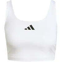 adidas Optime Workout Twist Light Support Bra Tank White S