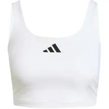 adidas Optime Workout Twist Light Support Bra Tank White S