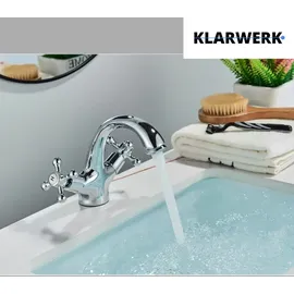 klarwerk EVA Vintage Wasserhahn Bad Chrom