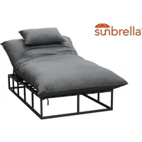 Clemento nina moghaddam collection CLEMENTO Bona Loungeliege Hoch Aluminium/Sunbrella