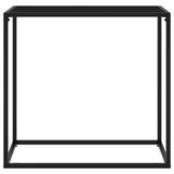 vidaXL Konsolentisch Schwarz 80x35x75 cm Hartglas