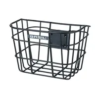 Basil Bremen Alu Fahrradkorb vorne schwarz  inkl. Lenkerhalter, Aluminium, abnehmbar