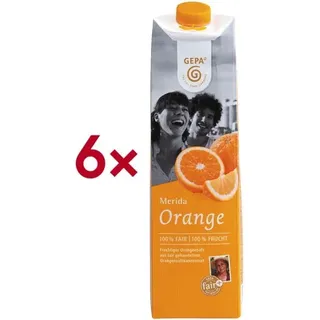 Gepa 6er-Pack Orangensaft »Merida« je 1 Liter