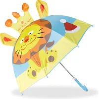 Relaxdays Relaxdays, Unisex, Regenschirm, Kinderregenschirm, Blau