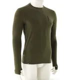 Mons Royale Herren Cascade Flex 200 Longsleeve (Größe XL, oliv)