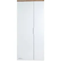 Die Möbelfundgrube Siena Garderobenschrank 82,3 x 35,2 x 189,1 cm weiß