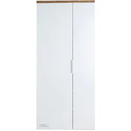 Die Möbelfundgrube Siena Garderobenschrank 82,3 x 35,2 x 189,1 cm weiß