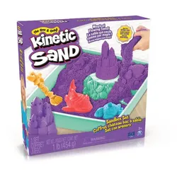 Kinetic Sand Sandbox Set mit 454 g lila Kinetic Sand