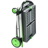 clax Trolley, grün Tragkraft: 60 KG Inklusive Klappbox Klappbar