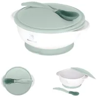 KIKKABOO Baby Essschüssel 250 ml Löffel mit Wärmesensor Warmhalteschüssel