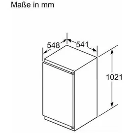 Neff KI2321SE0 Einbaukühlschrank (147 l, 1021 mm hoch)