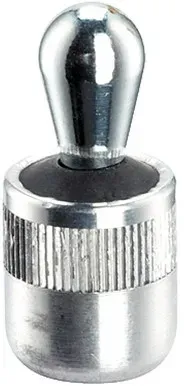 Seitendruckstück, glatt, mit Abdichtung - INCH/starke Federkraft | d1=5/8 Zoll / d2=0,393 Zoll / Federkraft=~ 45 lb | 2B150.0142