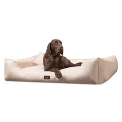 Tierlando MORITZ KOMFORT Hundebett Hundesofa M - XXXL 90 110 130 160 185 cm creme 90 cm, 22 cm, 75 cm