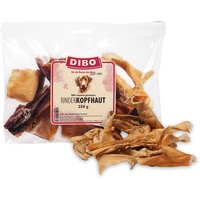 DIBO Rinderkopfhaut, 250g-Beutel, der kleine Naturkau-Snack oder Leckerli für Zwischendurch, Hundefutter, Qualitätskauartikel ohne Chemie