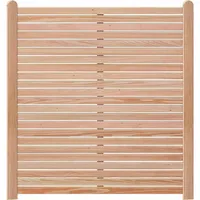 Endorphin Rhombus-Sichtschutzzaun Lärche 4x Elemente 180 x 180 cm + 5x Holz-Pfosten