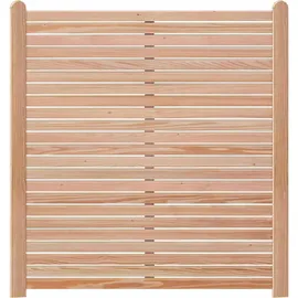 Endorphin Rhombus-Sichtschutzzaun Lärche 4x Elemente 180 x 180 cm + 5x Holz-Pfosten