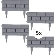 Hti-Living Rasenkante 200 x 20 cm grau