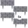 Hti-Living Rasenkante 200 x 20 cm grau