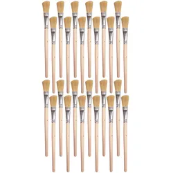 varivendo Pinsel Set 24 Stück Emaillelackpinsel 18/4 Malerpinsel Lackierpinsel Flachpinsel für Lack Farbe Emaille Renovierung Basteln Handwerk